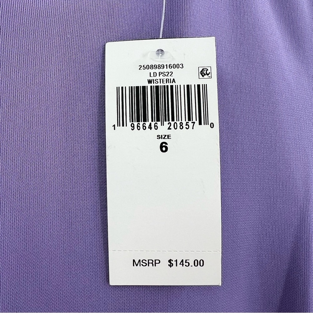 Lauren Ralph Lauren NWT Jersey 3/4 Sleeve Dress in Wisteria size 6 - Picture 6 of 10